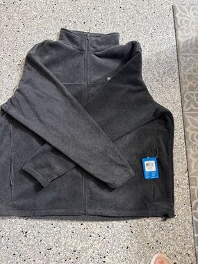 Columbia Men's Charcoal Full-Zip Fleece Jacket - Classic Comfort